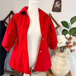 Janie and Jack Vibrant Red Cape Jacket